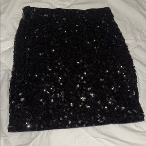 Black Sequin Skirt - worn once